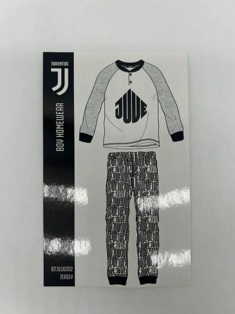 Acquista ora copia di PIGIAMA BAMBINO COTONE 100% MANICA LUNGA SICEM FC JUVENTUS B2JU16090 su nonsolointimo1994.com