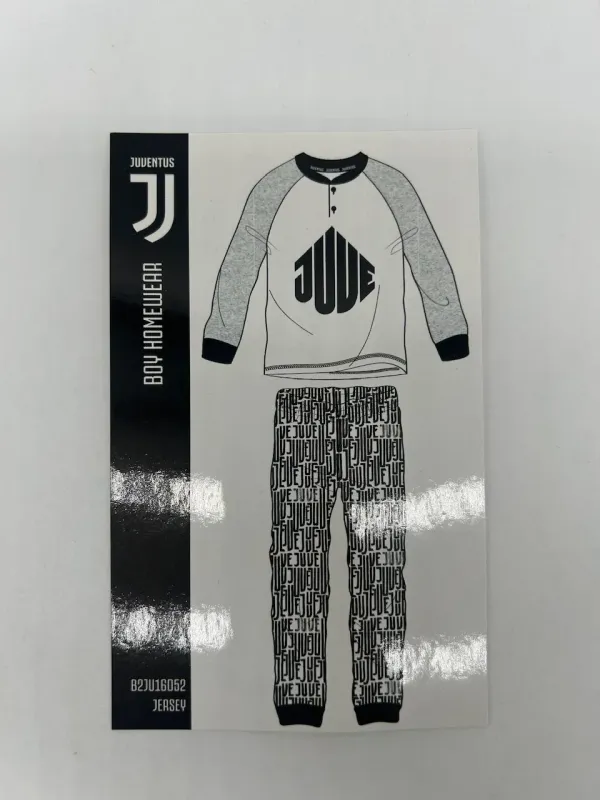 Acquista ora copia di PIGIAMA BAMBINO COTONE 100% MANICA LUNGA SICEM FC JUVENTUS B2JU16090 su nonsolointimo1994.com