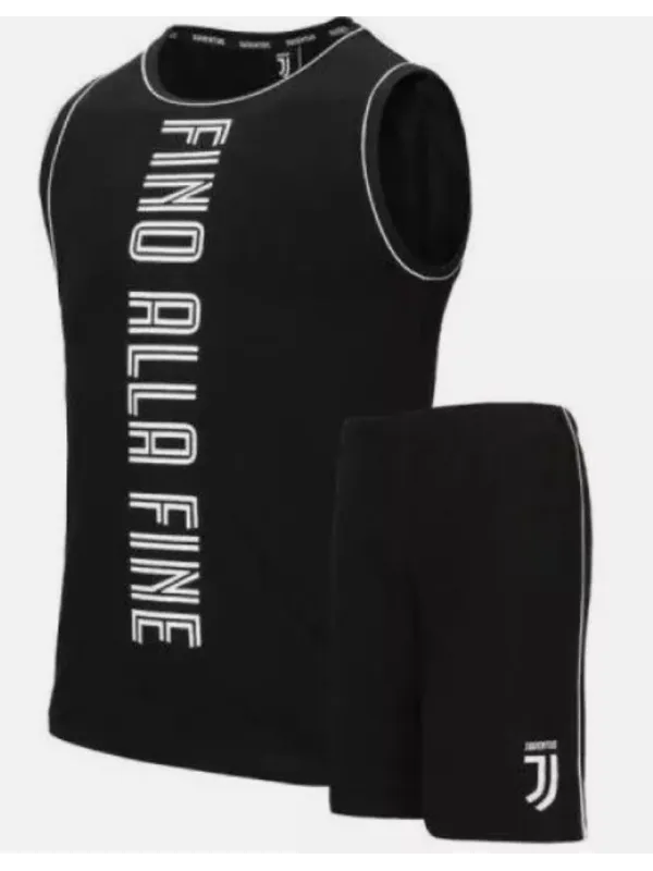 Acquista ora PIGIAMA COMPLETO UOMO COTONE 100% CANOTTA PANTALONCINO FC JUVENTUS B2JU14077 su nonsolointimo1994.com