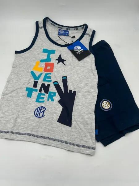 Acquista ora copia di PIGIAMA BAMBINO COTONE 100% MEZZA MANICA PANTALONCINO SICEM FC JUVENTUS b2ju16091 su nonsolointimo1994.com