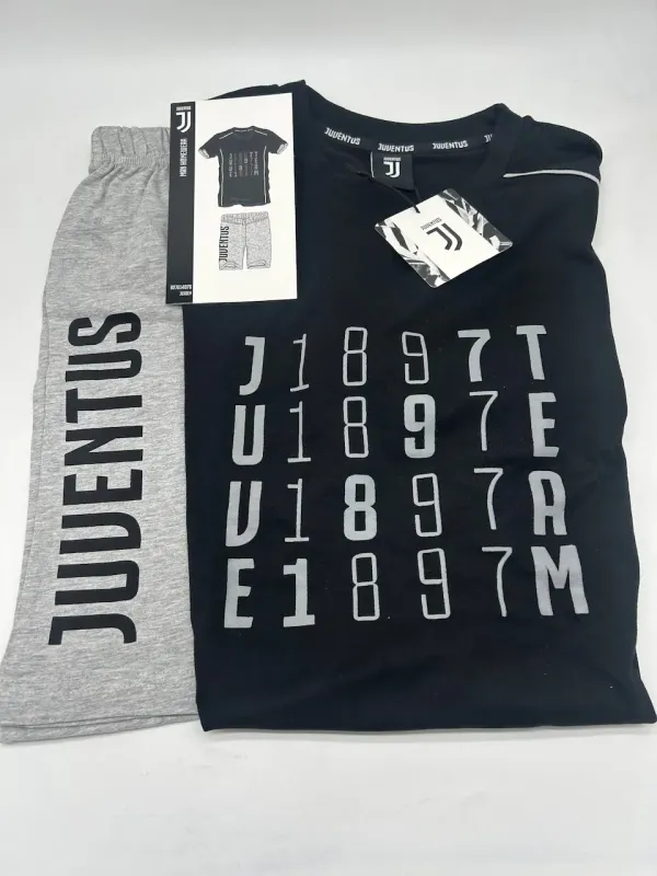 Acquista ora PIGIAMA UOMO COTONE 100% MANICA LUNGA SICEM FC JUVENTUS B2JU14090 su nonsolointimo1994.com