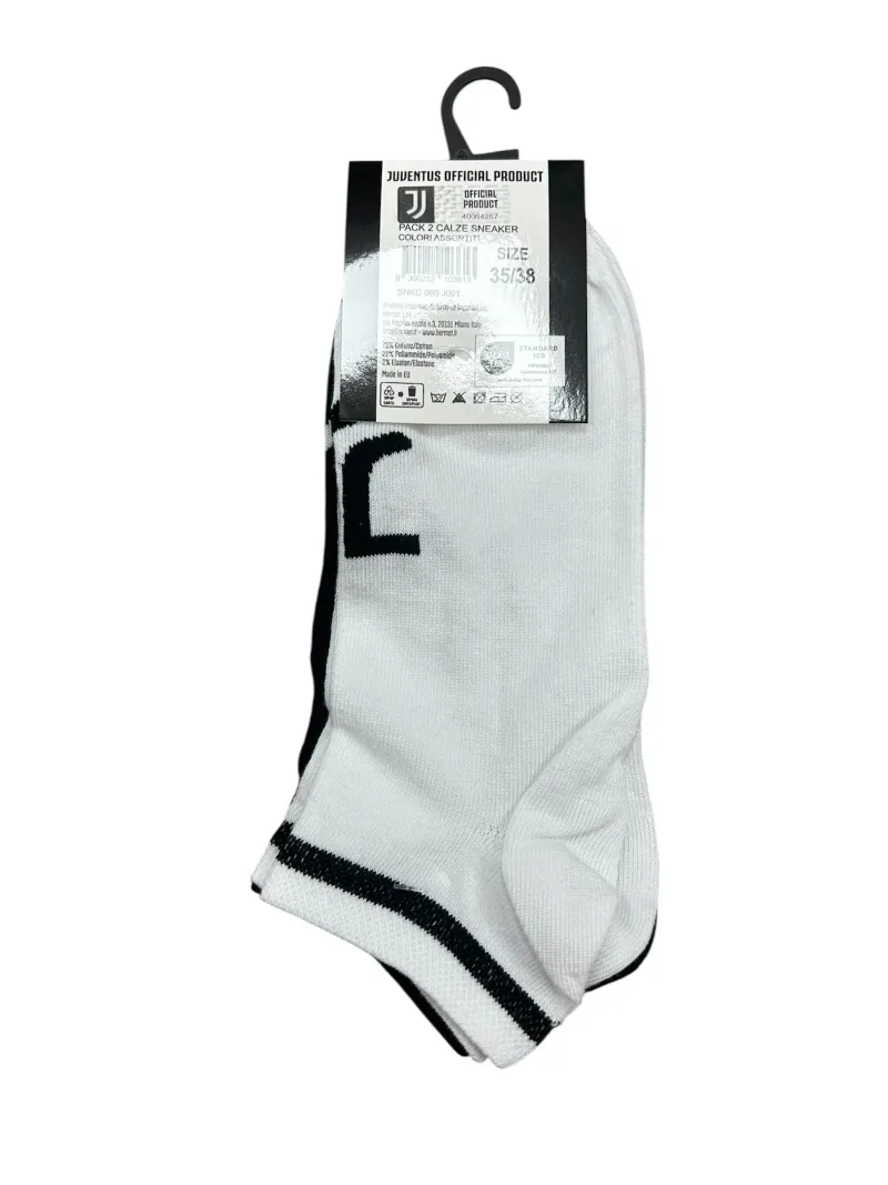 Vendita POMPEA Pack 3 Paia Fantasmini Unisex Uomo e Donna Blu Nero Bianco Cotone