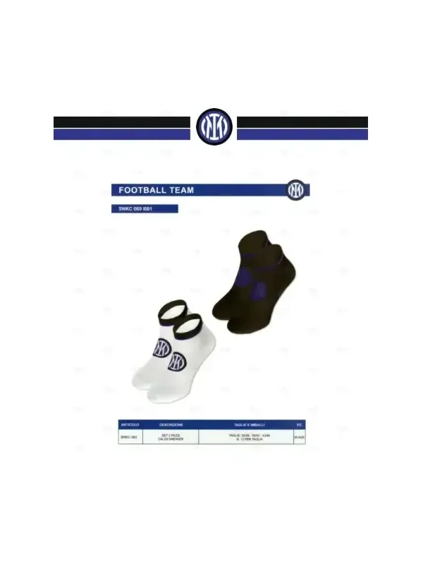 Vendita POMPEA Pack 3 Paia Fantasmini Unisex Uomo e Donna Blu Nero Bianco Cotone