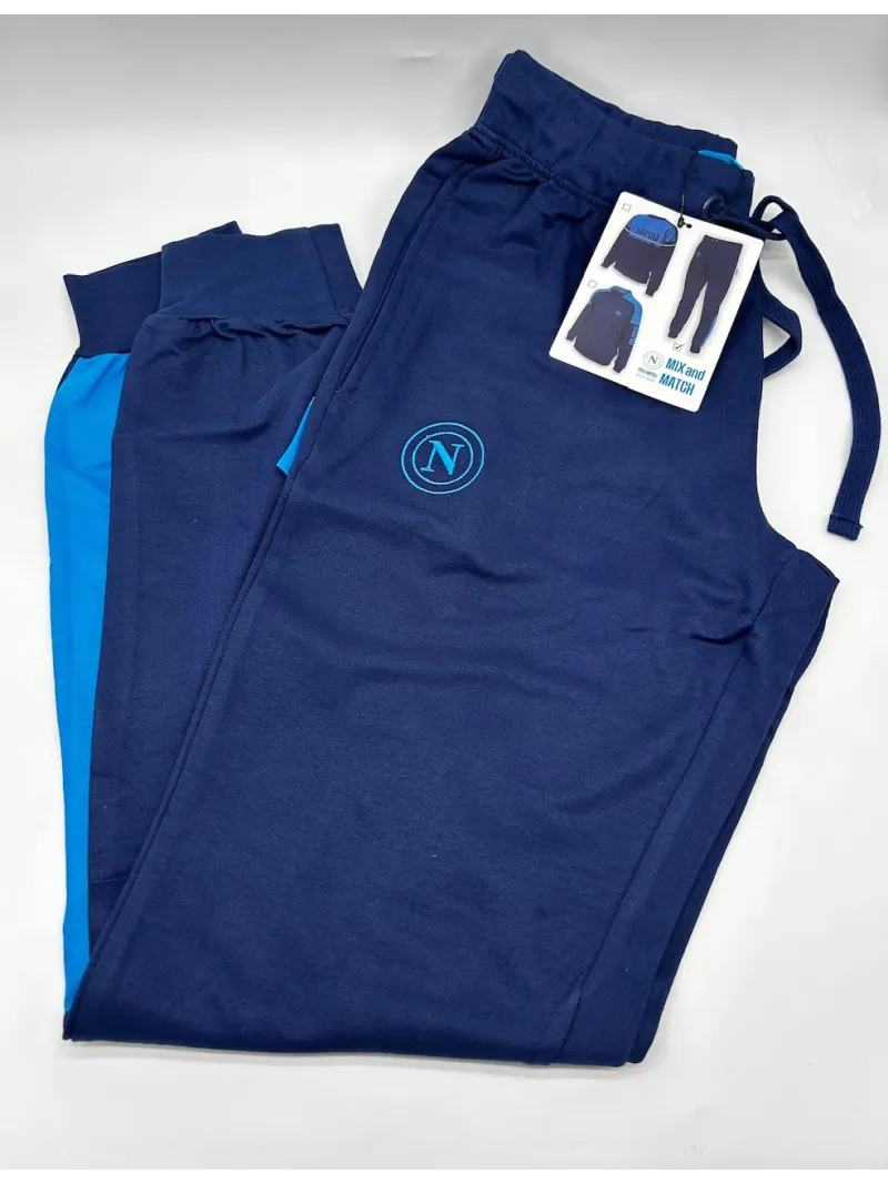 Acquista ora TUTA UOMO DA PASSEGGIO COTONE 100% FRENCH TERRY FULL ZIP COLLECTION 2025 HERMET SSC NAPOLI FLPNF102060 PTLNF102060