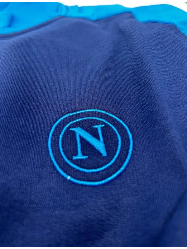 Acquista ora TUTA UOMO DA PASSEGGIO COTONE 100% FRENCH TERRY FULL ZIP COLLECTION 2025 HERMET SSC NAPOLI FLPNF102060 PTLNF102060