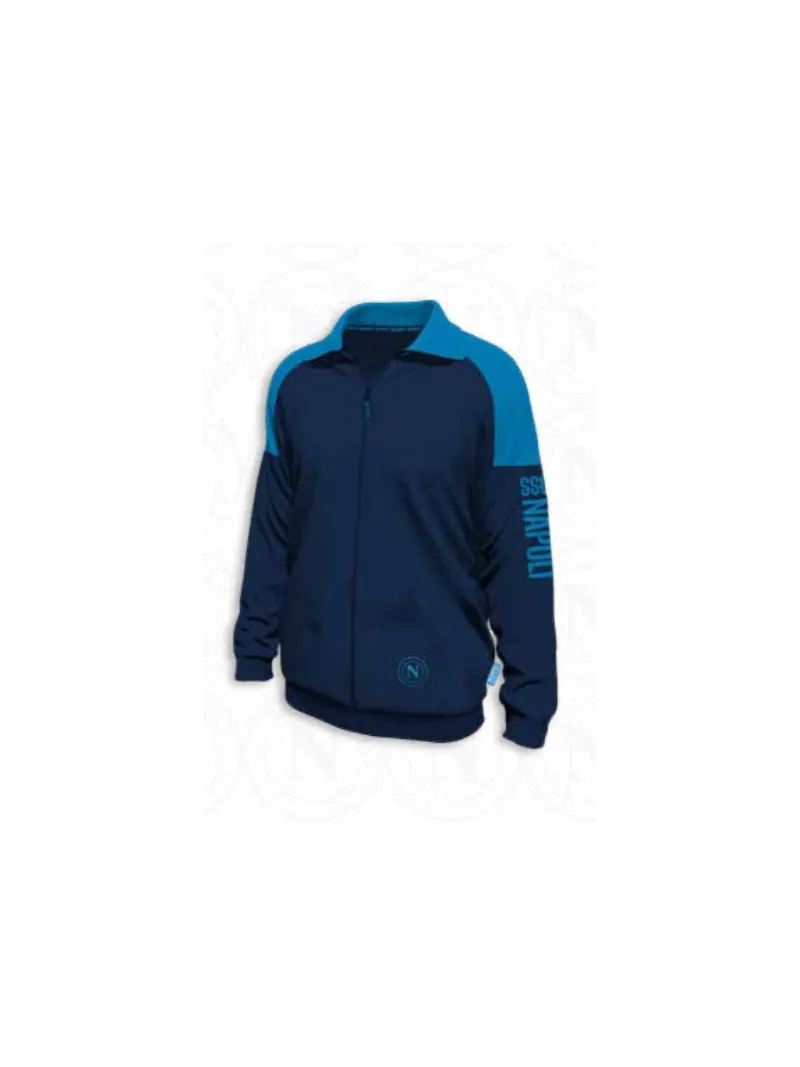 Acquista ora TUTA UOMO DA PASSEGGIO COTONE 100% FRENCH TERRY FULL ZIP COLLECTION 2025 HERMET SSC NAPOLI FLPNF102060 PTLNF102060