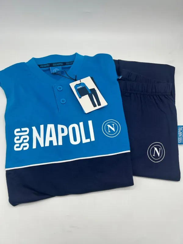 Acquista ora PIGIAMA UOMO MANICA LUNGA COTONE 100% COLLECTION 2025 HERMET SSC NAPOLI PIGNT102110 su nonsolointimo1994.com