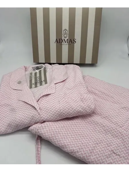 Acquista ora PIGIAMA DONNA LUNGO APERTO AVANTI COTONE VISCOSA ADMAS su nonsolointimo1994.com