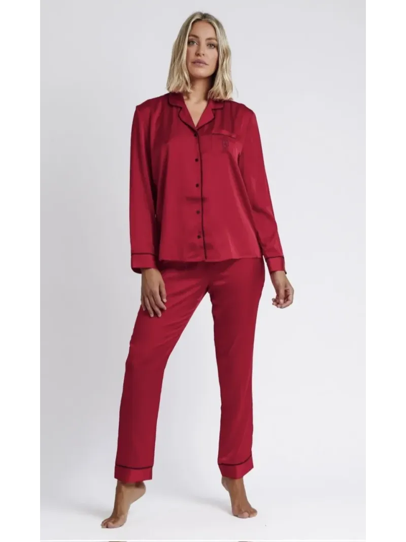 Acquista ora PIGIAMA DONNA LUNGO APERTO AVANTI RASO ADMAS 54156 su nonsolointimo1994.com