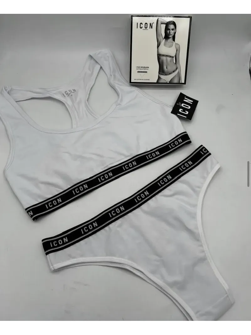 Acquista ora COORDINATO DONNA BRASSIERE + BRASILIANA ICON IWU03\02 su nonsolointimo1994.com