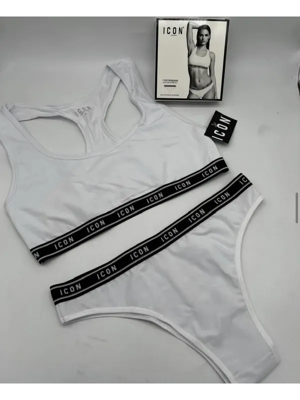 Acquista ora COORDINATO DONNA BRASSIERE + BRASILIANA ICON IWU03\02 su nonsolointimo1994.com