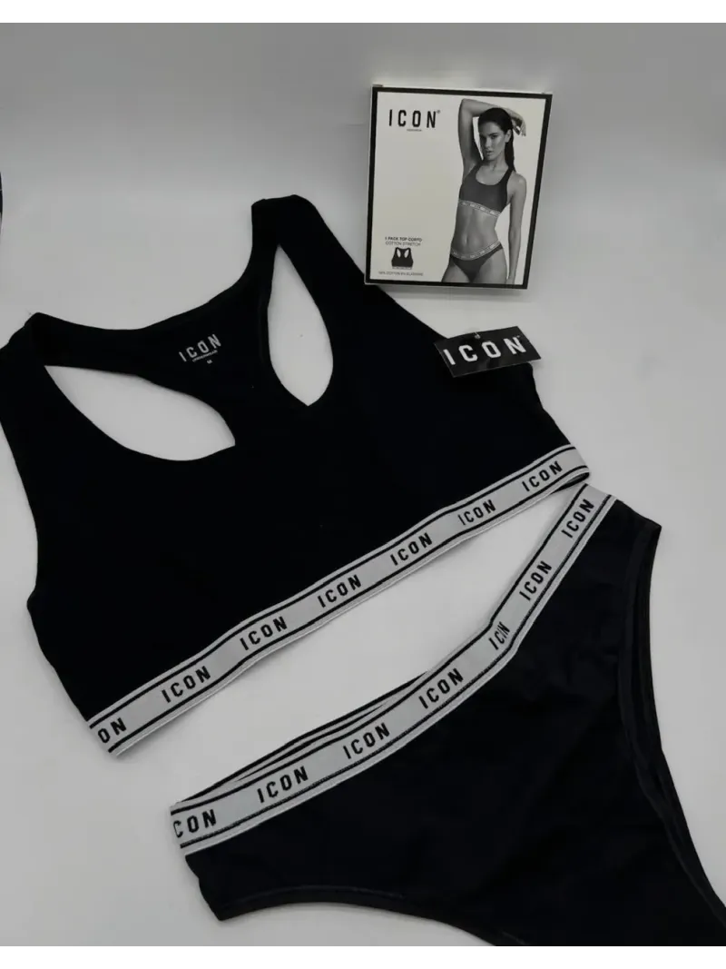 Acquista ora COORDINATO DONNA BRASSIERE + BRASILIANA ICON IWU03\02 su nonsolointimo1994.com