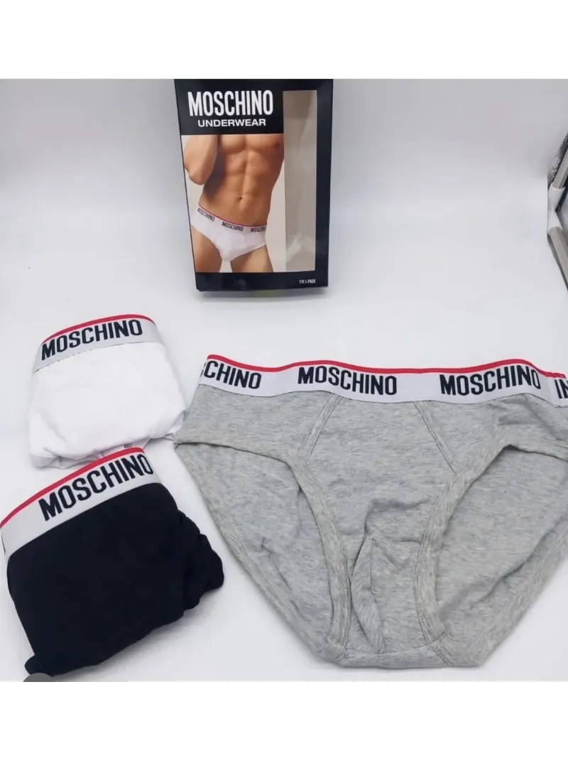 Acquista ora TRIPACK SLIP UOMO MOSCHINO 4300 su nonsolointimo1994.com