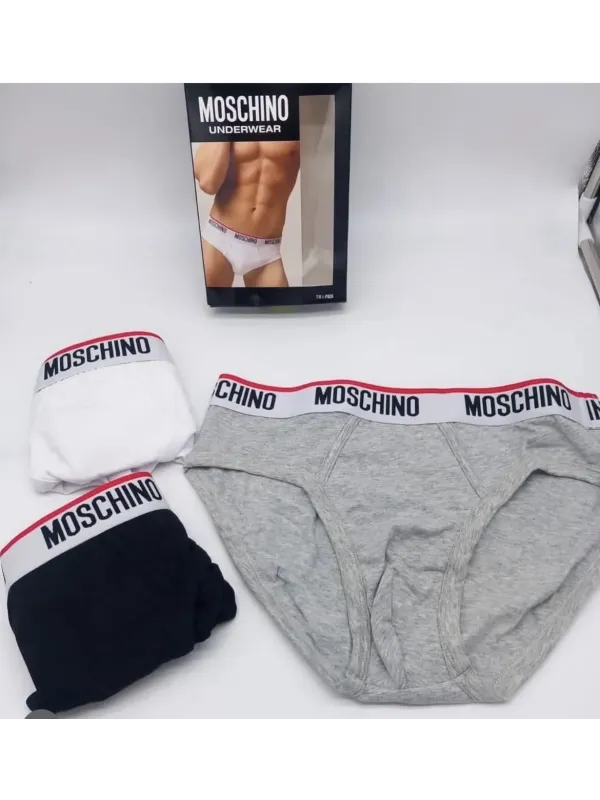 Acquista ora TRIPACK SLIP UOMO MOSCHINO 4300 su nonsolointimo1994.com