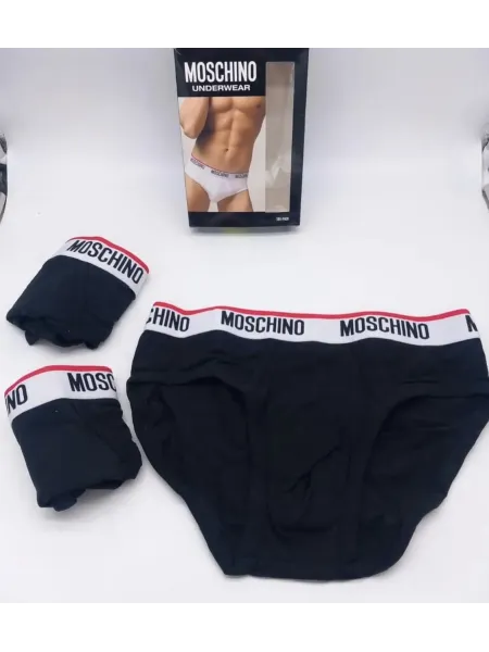 Acquista ora TRIPACK SLIP UOMO MOSCHINO 4300 su nonsolointimo1994.com 2