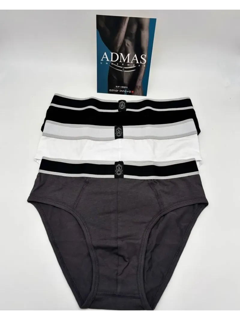 Acquista ora 3 SLIP UOMO COTONE ADMAS 49409 su nonsolointimo1994.com