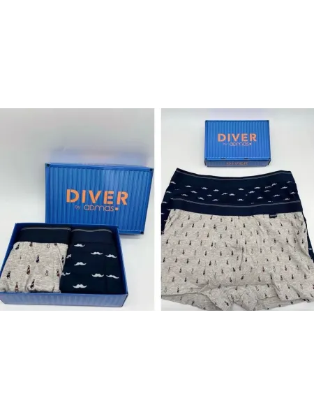 Acquista ora 2 BOXER UOMO COTONE ADMAS 48584 su nonsolointimo1994.com