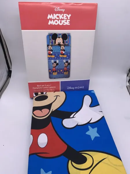 Acquista ora COMPLETO LETTO SINGOLO MICKEY MOUSE 074524 su nonsolointimo1994.com 2