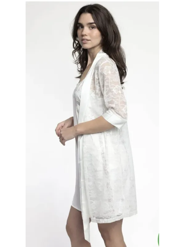 Acquista ora KIMONO PIZZO + SOTTANA RASO ADMAS 67227 su nonsolointimo1994.com