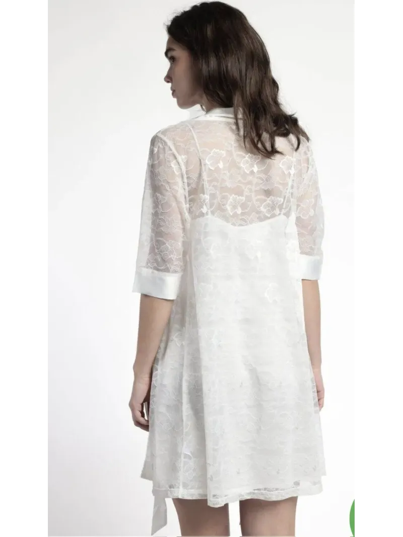 Acquista ora KIMONO PIZZO + SOTTANA RASO ADMAS 67227 su nonsolointimo1994.com