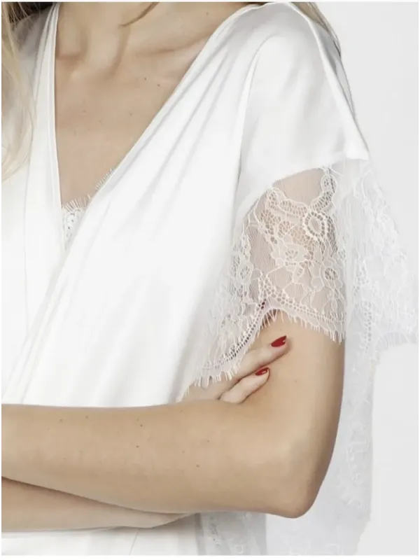Acquista ora KIMONO RASO E PIZZO + PIGIAMA ADMAS 57302 su nonsolointimo1994.com