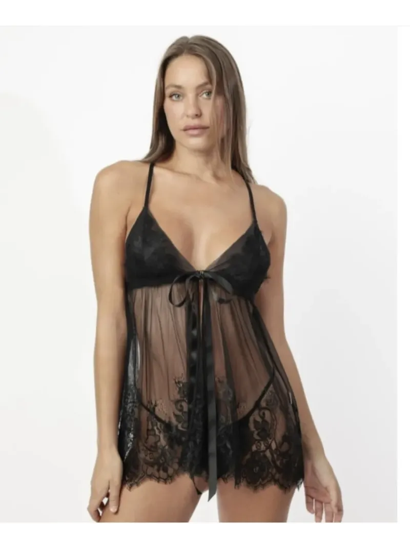Acquista ora BABY DOLL + TANGA ADMAS 61464 su nonsolointimo1994.com