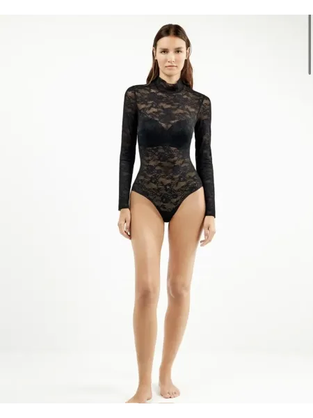 Acquista ora BODY MANICA LUNGA PIZZO GISELA 80014U su nonsolointimo1994.com 2