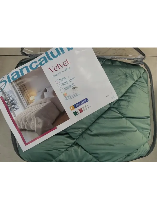 Acquista ora TRAPUNTA SINGOLA BIANCALUNA Velvet su nonsolointimo1994.com