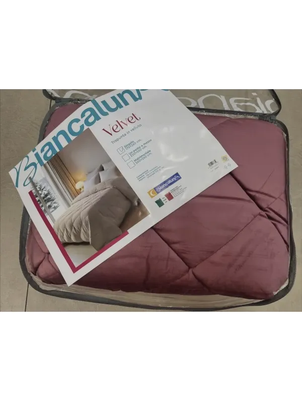 Acquista ora TRAPUNTA SINGOLA BIANCALUNA Velvet su nonsolointimo1994.com