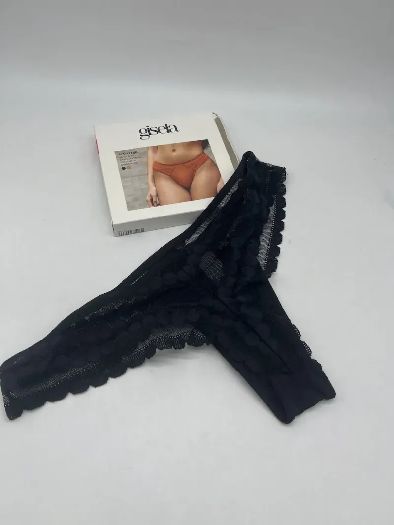 Acquista ora SLIP BRASILIANA MICROFIBRA E TULLE GISELA 10128B su nonsolointimo1994.com