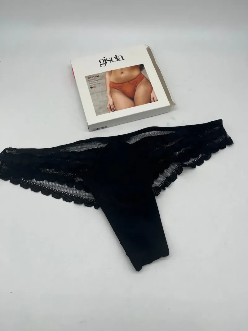 Acquista ora SLIP BRASILIANA MICROFIBRA E TULLE GISELA 10128B su nonsolointimo1994.com
