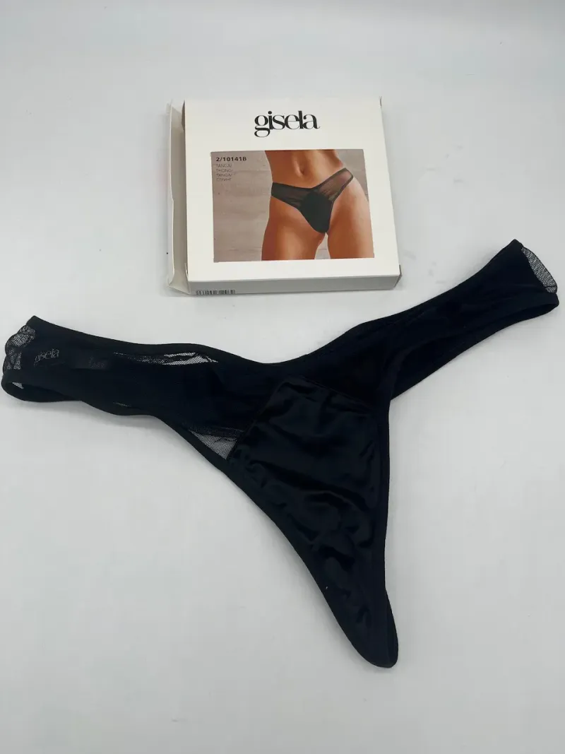 Acquista ora PERIZOMA MICROFIBRA E TULLE GISELA 10141B su nonsolointimo1994.com