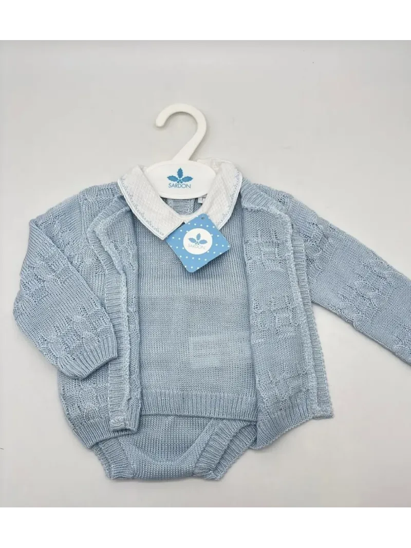 Acquista ora SET 3 PEZZI NEONATO FILO SARDON su nonsolointimo1994.com