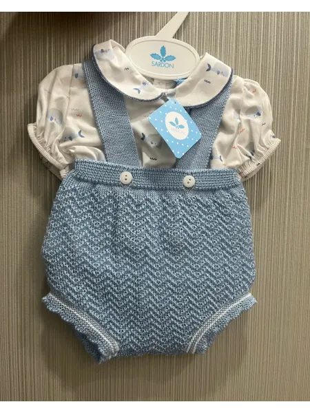 Acquista ora SALOPETTE + CAMICIA NEONATO SARDON 025MC-156 su nonsolointimo1994.com