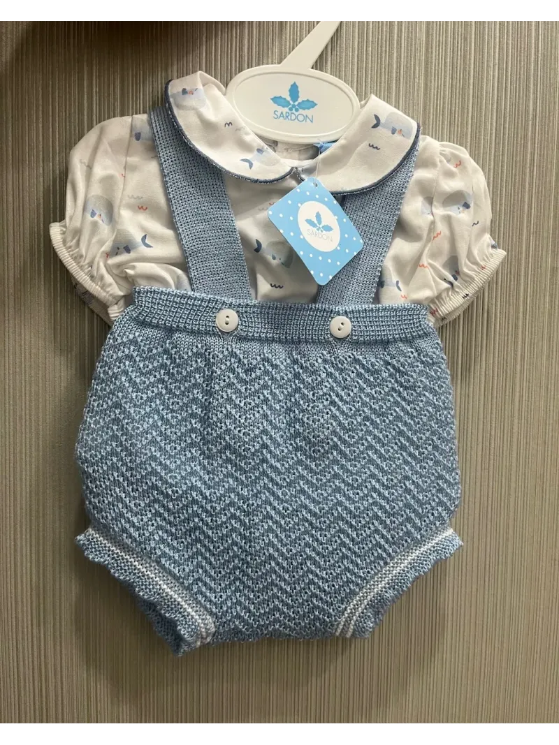 Acquista ora SALOPETTE + CAMICIA NEONATO SARDON 025MC-156 su nonsolointimo1994.com
