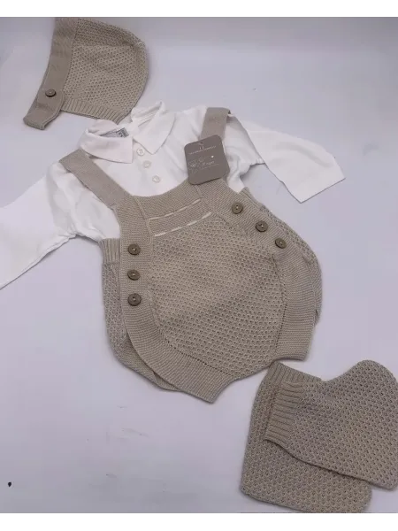 Acquista ora PAGLIACCETTO FILO + POLO COTONE MANICA LUNGA + CUFFIETTA + BABBUCCE FILO NAZARENO GABRIELLI 2045 su nonsolointimo19