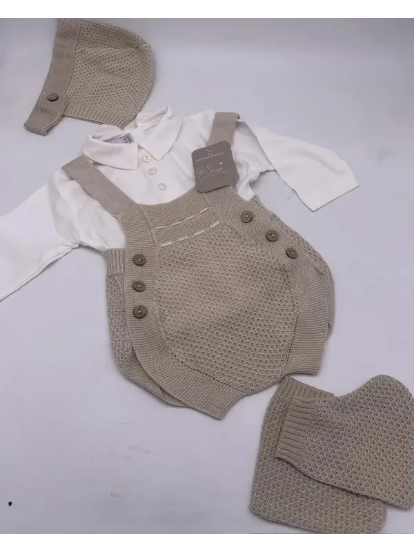 Acquista ora PAGLIACCETTO FILO + POLO COTONE MANICA LUNGA + CUFFIETTA + BABBUCCE FILO NAZARENO GABRIELLI 2045 su nonsolointimo19