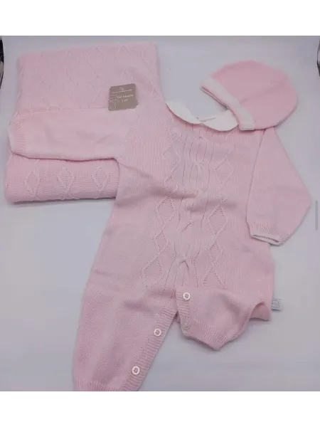 Acquista ora COPERTINA + TUTINA + CAPPELLINO IN FILO NEONATA NAZARENO GABRIELLI su nonsolointimo1994.com