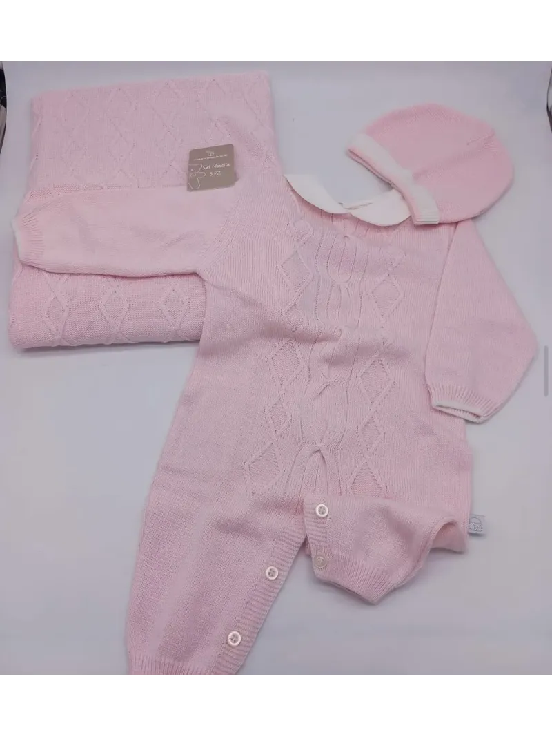 Acquista ora COPERTINA + TUTINA + CAPPELLINO IN FILO NEONATA NAZARENO GABRIELLI su nonsolointimo1994.com