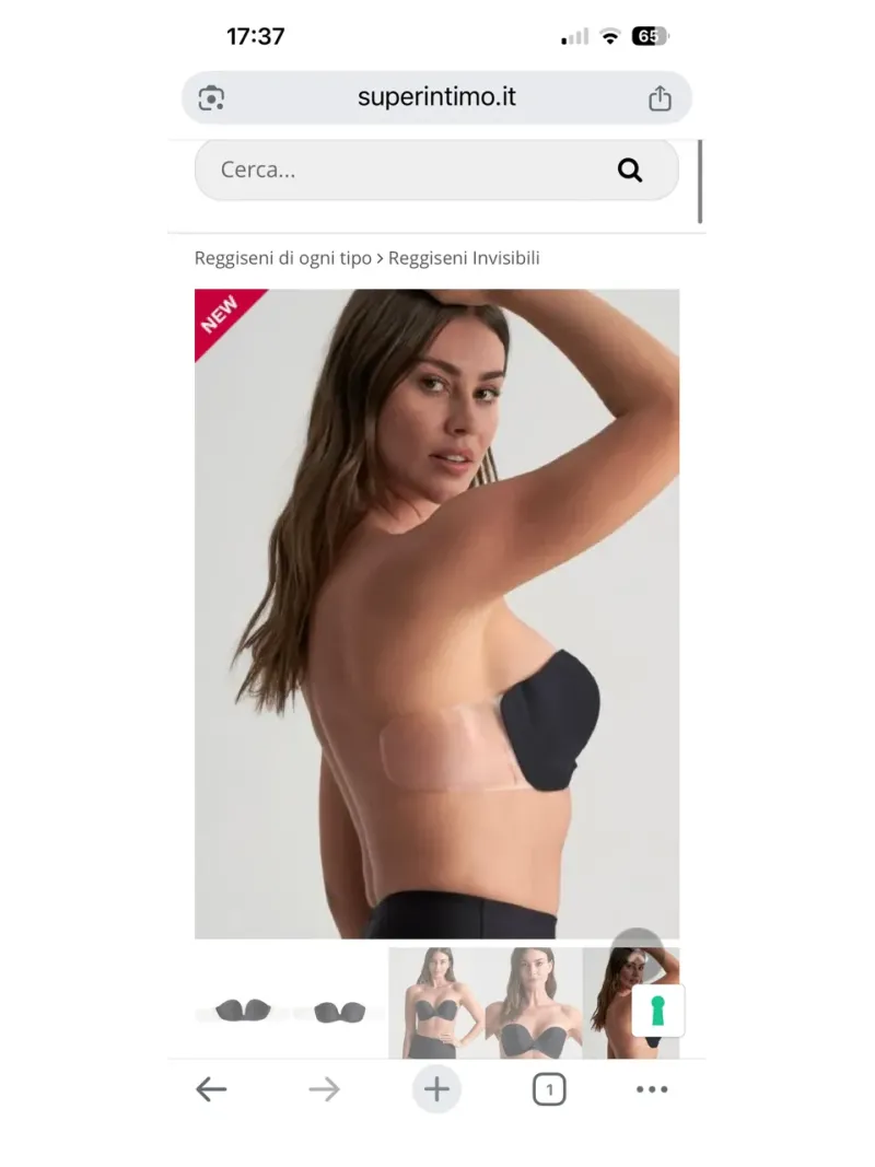 Acquista ora REGGISENO INVISIBILE AUTOADESIVO CON COPPE LISCE E ALI TRASPARENTI BYE BRA Diva su nonsolointimo1994.com