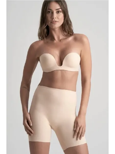 Acquista ora PANTALONCINO CONTENITIVO SCOLLATURA PROFONDA RETRO BYE BRA Waist Short su nonsolointimo1994.com 2