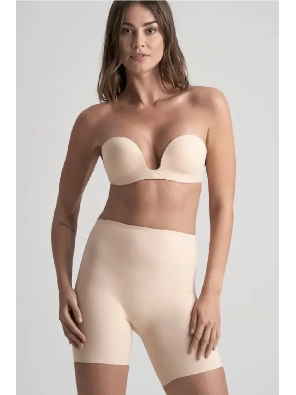 Acquista ora PANTALONCINO CONTENITIVO SCOLLATURA PROFONDA RETRO BYE BRA Waist Short su nonsolointimo1994.com