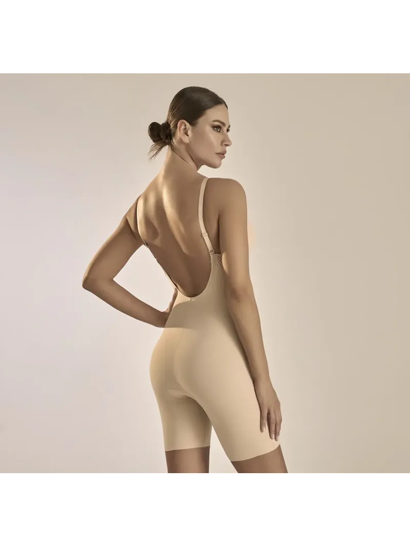 Acquista ora BODY MODELLANTE SCOLLATURA PROFONDA TAGLIO LASER MICROFIBRA BYE BRA Sculpting bodysuit su nonsolointimo1994.com