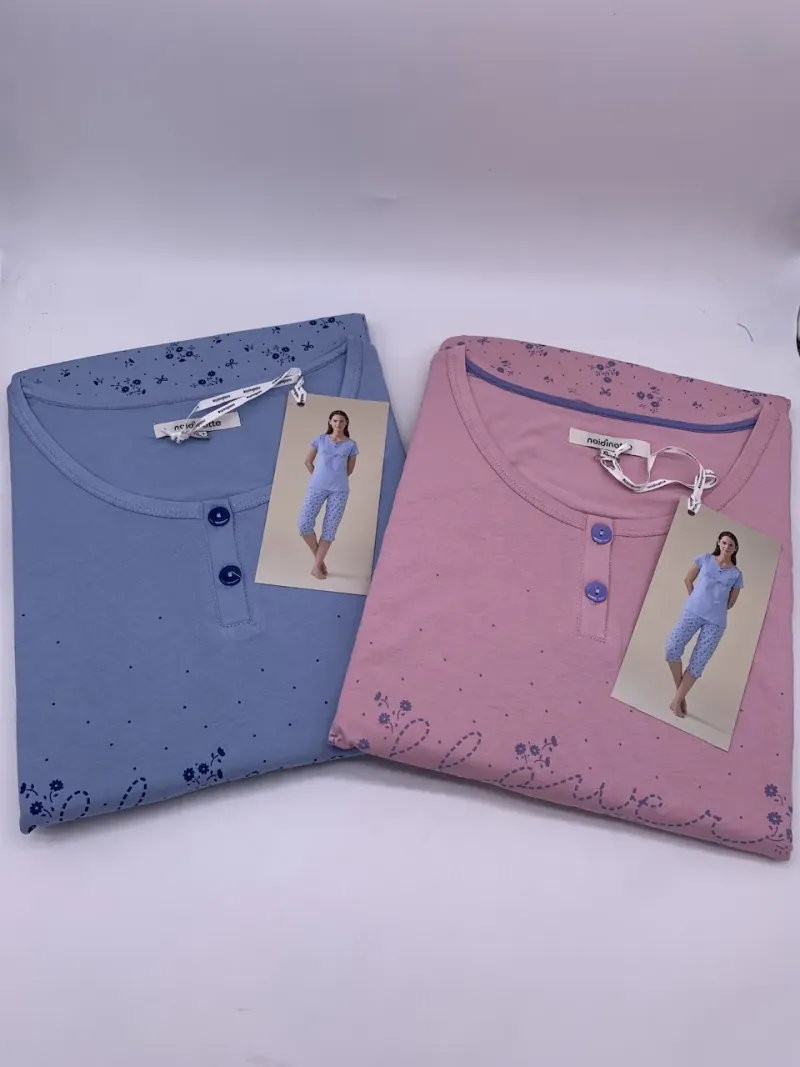 Acquista ora PIGIAMA DONNA MEZZA MANICA E PINOCCHIETTO CALIBRATO NOI DI NOTTE FA9553AB su nonsolointimo1994.com