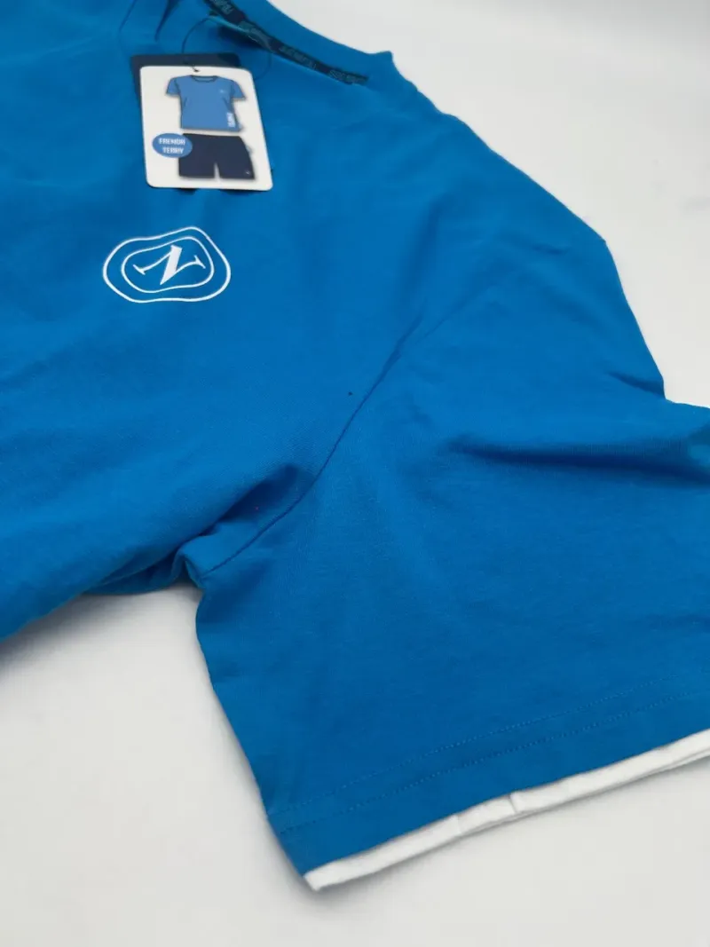 Acquista ora PIGIAMA COMPLETO UOMO COTONE 100% MEZZA MANICA PANTALONCINO COLLEZIONE 2025 HERMET SSC NAPOLI PGCNJ102130 su nonsol