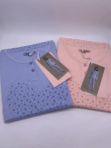 Acquista ora PIGIAMA DONNA LUNGO 100% COTONE CALIBRATO NOI DI NOTTE su nonsolointimo1994.com