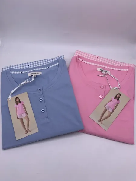 Acquista ora PIGIAMA DONNA MEZZA MANICA + PANTALONCINO NOI DI NOTTE su nonsolointimo1994.com
