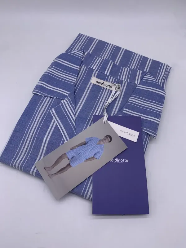 Acquista ora PIGIAMA UOMO MEZZA MANICA APERTO AVANTI + PANTALONCINO NOI DI NOTTE su nonsolointimo1994.com