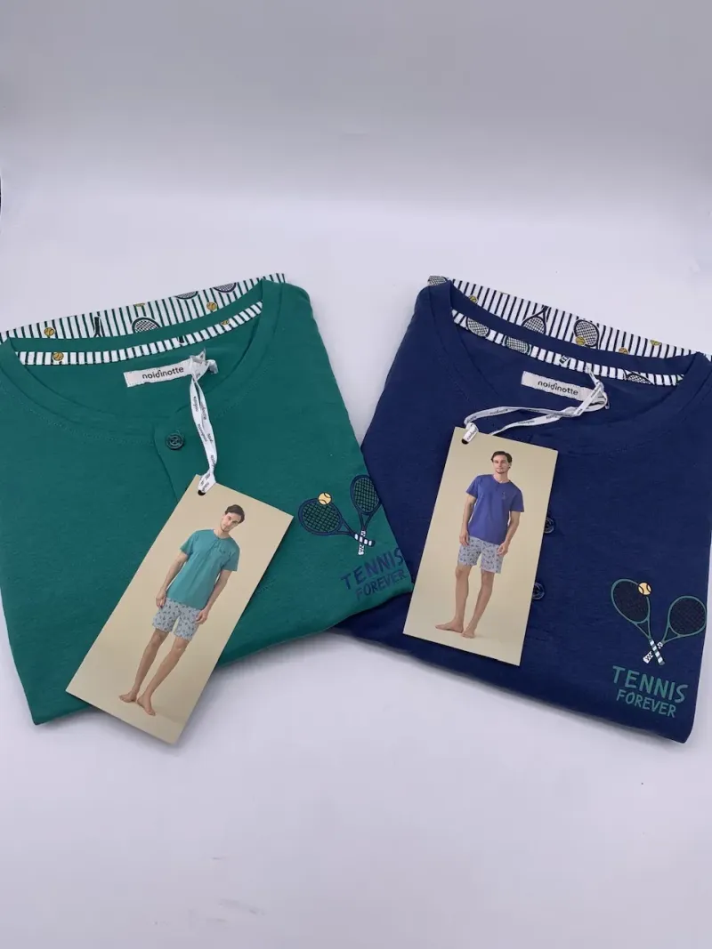 Acquista ora PIGIAMA UOMO MEZZA MANICA + PANTALONCINO NOI DI NOTTE su nonsolointimo1994.com