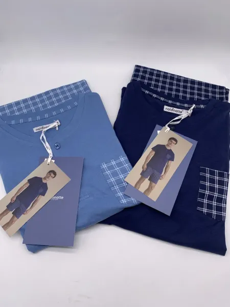 Acquista ora PIGIAMA UOMO MEZZA MANICA + PANTALONCINO NOI DI NOTTE su nonsolointimo1994.com